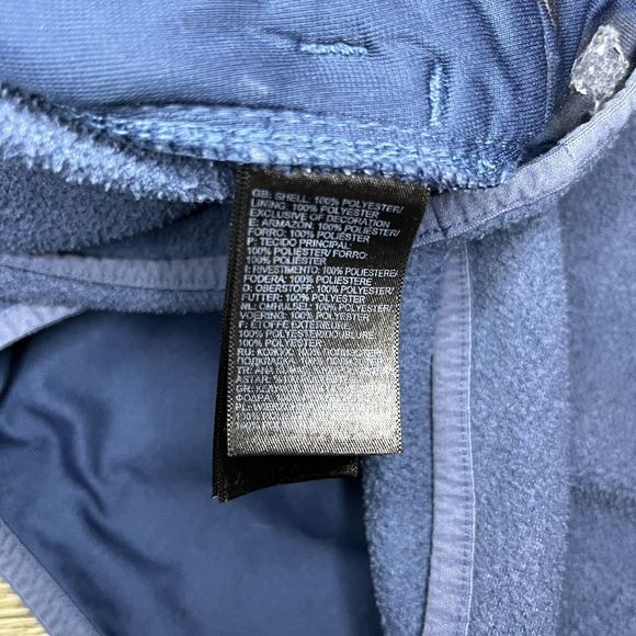 The North Face Womens Canyonland Pullover Hoodie Lrg Blue Thermal Fleece Jacket - Picture 8 of 11